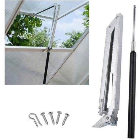 Ouvre-fenêtres automatiques à ressort pour chalets d'été, serres et fenêtres de toit  ouvre-fenêtres en tôle d'aluminium galvanisée. (1/5)