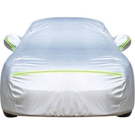 Bâche Voiture Exterieur Housse de Protection Oxford Couverture Imperméable Auto, Ouverte Latérale pour Cabine, Doublure en Coton Respirant, Anti UV Neige Poussière (490x185x150cm) (1/4)