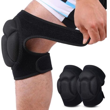 2 pièces Genouillères de Protection, Anti-collision Éponge Épaisse Genouillere pour Jardinage, Travaux, Jogging, VTT (1/5)