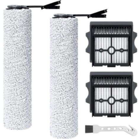Rouleau de brosse de rechange et Filtre HEPA pour Tineco FLOOR ONE S9 Artist/S7 Stretch Ultra/S7 Artist/S7 Master/S9 Master/stretch S6/SWITCH S6/i6 Stretch/i5 Stretch Aspirateur Laveur (5 accessoires)