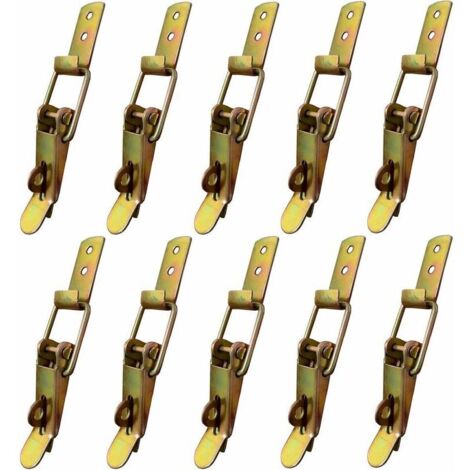Lucky-88 – Fermeture à levier pour meuble – Finition métal – Installation facile – Sûr et fiable pour tiroirs et armoires – Lot de 10 pièces (1/5)