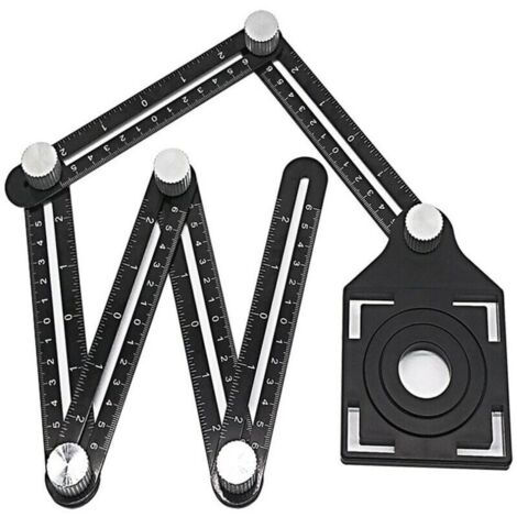 Outil de mesure d'angle en alliage d'aluminium à Six côtés-localisateur d'ouverture universel (six côtés) (1/4)