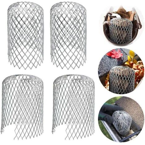 6 Pièces Filtres de Gouttière en Aluminium Grille Protection Gouttiere Protège-gouttières en Métal Protection Gouttiere Feuilles pour Maison. Avant-toit. Fossé. Égout (1/4)