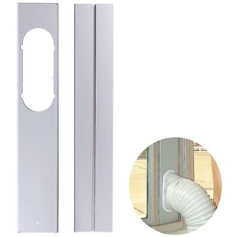 Joint de fenêtre pour climatiseur mobile réglable 130 cm – Plaque PVC 10 cm de large – Installation facile avec ruban adhésif (1/4)
