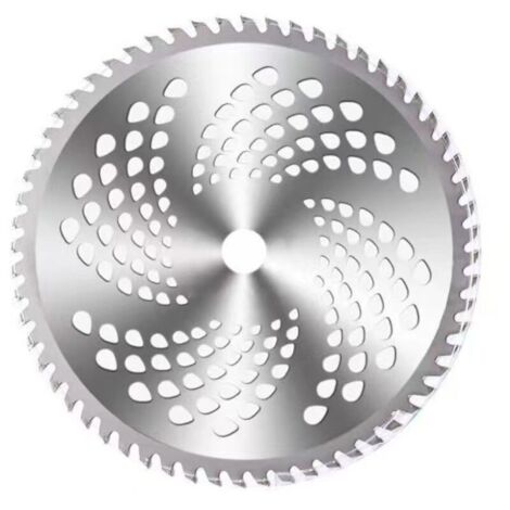 Lot de 2 lames circulaires 10 pouces 60 dents – Acier inoxydable – Pour débroussailleuse à essence et électrique – Coupe nette des broussailles - FIL 3 EN (1/5)