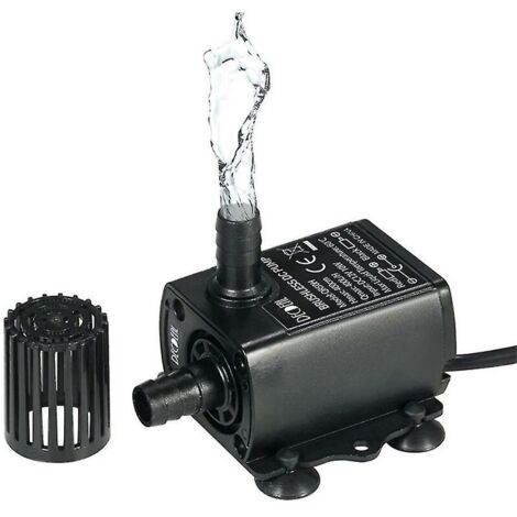 Mini pompe de circulation d'eau froide 12V 400L/h – Moteur Brushless ultra-silencieux – Hauteur de levage 4m – Noyau céramique pour durabilité