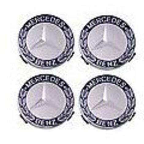 Enjoliveur 4 pièces pour Mercedes Benz 75mm - Bleu (1/5)