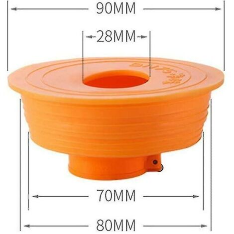 Siphon de sol silicone anti-odeur 75mm – Double fonction vidange et fermeture – Conception à diamètre variable – Installation rapide