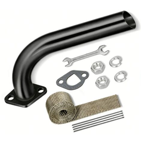 Collecteur d'échappement de rechange 212cc pour Predator 196/212/224cc 6.5 ch. Coleman CT200U/BT200X. Baja Warrior. GX160/GX200 Minimoto/Go-Kart/Moteurs petits (1/5)