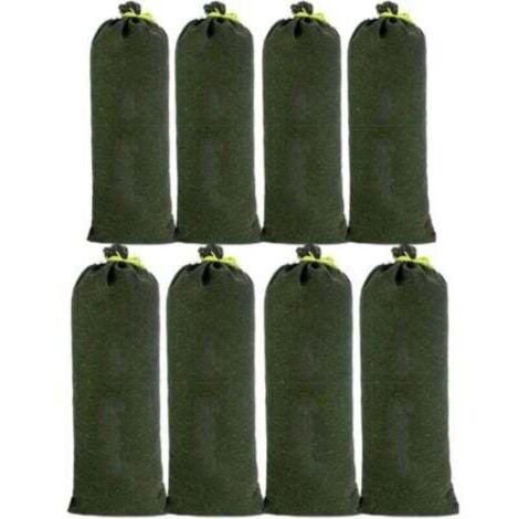 8pcs Sac a Sable en Toile Boudin Anti Inondation Contre Sable Inondation Les Modèles Améliorés ne se Fanent pas pour Drainage pour Garage Magasin Ecole Gare Bâtiment Usine Entrep 30x70cm (1/5)