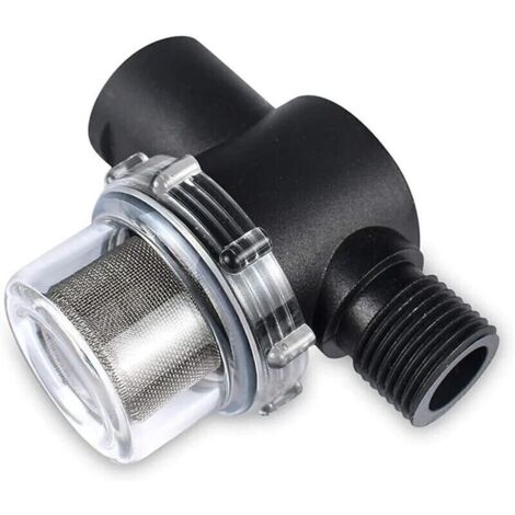 Filtre à Mailles En Ligne.Pompe Eau Filtre à Tamis Accessoires De Modification Des Voies Navigables Filtre à Eau Universel Pour Camping-Car Pompe à Eau Pour Camping-Car. Noir (1/5)