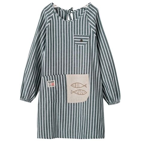 Tablier de cuisine à manches longues pour femmes avec poches (1/4)