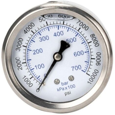 Manomètre pour nettoyeur haute pression - Compteur de pression d'eau à pompe haute pression