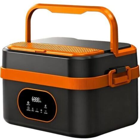 1.5L Gamelle Chauffante. Rechargeable Lunch Box Chauffante Electrique Chauffe-Repas Auto-Chauffant Boite Repas Isotherme pour le Travail Voyage de Voiture de Bureau Bureau Ecole