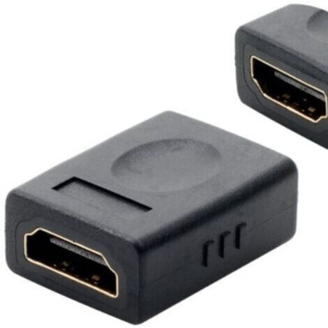 Coupleur HDMI Femelle Femelle 4K. Rallonge HDMI Femelle vers Femelle Connecteur 2.0. Adaptateur HDMI Extenseur Plaqué Or Support 3D @60Hz HDR Arc Compatible avec Moniteur. PC. PS5. Xbox. DVD de 2 (1/5)
