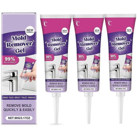 3x Gel anti-moisissures Vexclean, Gel nettoyant puissant Vexclean