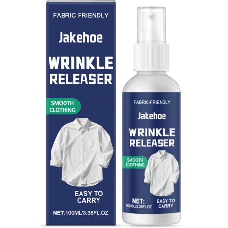 JAKEHOE Wrinkle-Reducing Spray - No Ironing Required, Quickly Smooths Fabrics, Suitable for Various Fabrics, Essential for Business Trips and Travel, 100ml (1/4)
