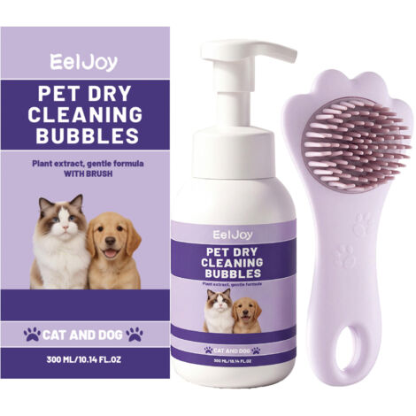 EELJOY Pet Shampoo with Brush - Suitable for Cats and Dogs, Removes Odors, Leaves Hair Smooth and Fresh, Conditions and Drys Quickly (1/5)