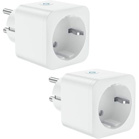 WLAN-Steckdose. 16A 3680W Smart Socket. Alexa Google Home kompatibel. mit Sprachsteuerung und Fernbedienung. Timer-Steckdose (2er Pack) (1/5)