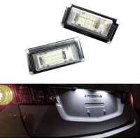 Deux éclairages de plaque d'immatriculation à LED, température de couleur 6000K, pour MINI R50