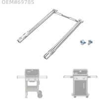 Brûleur de gril 69785 18 pouces pour barbecues à gaz Weber Spirit I et II séries 200 Spirit E-210 E-220 Spirit S-210. S-220 avec tube de commande frontal en acier inoxydable 304