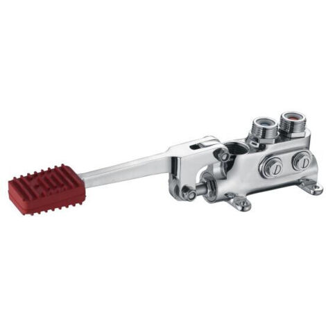 Mitigeur professionnel 1 pédale et 2 arrivées d'eau PREMIUM - GOLDINOX (1/2)