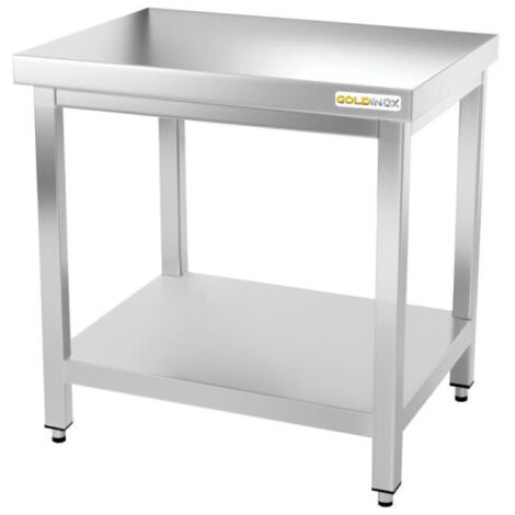 Table de travail en inox 700 x 600 mm PREMIUM - GOLDINOX (1/4)