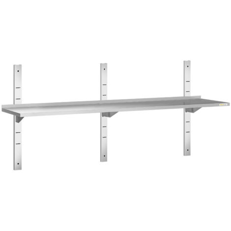 Etagère murale en inox 1600 x 400 mm PREMIUM - GOLDINOX (1/4)