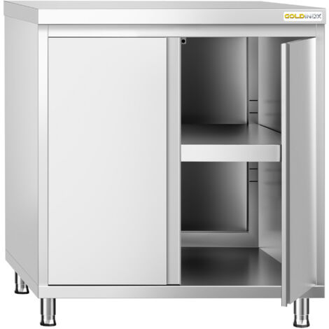 Meuble bas inox 800x700 mm PREMIUM - GOLDINOX (1/4)