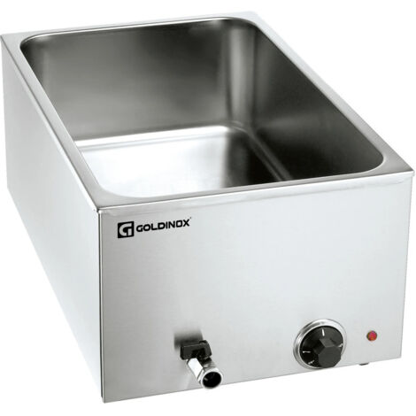 Bain marie professionnel avec robinet de vidange GN 1/1 PREMIUM - GOLDINOX