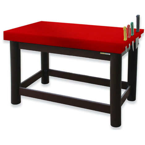 Table de boucher PREMIUM entièrement en polyéthylène avec porte-couteaux - 1500 x 700 mm / GOLDINOX (1/2)