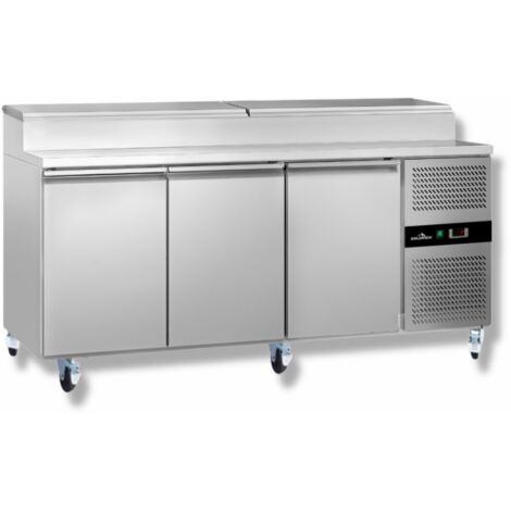 Table de préparation réfrigérée Tropicalisée 3 portes PREMIUM - GOLDINOX