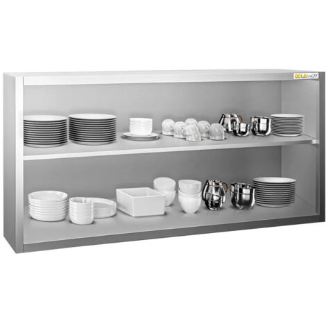 Placard mural inox 2000 x 400 mm / Hauteur 800 mm ouvert PREMIUM - GOLDINOX (1/2)