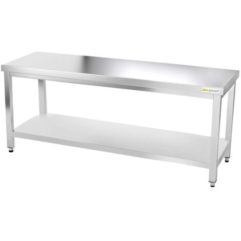 Table de travail en inox 1800 x 800 mm PREMIUM - GOLDINOX (1/4)