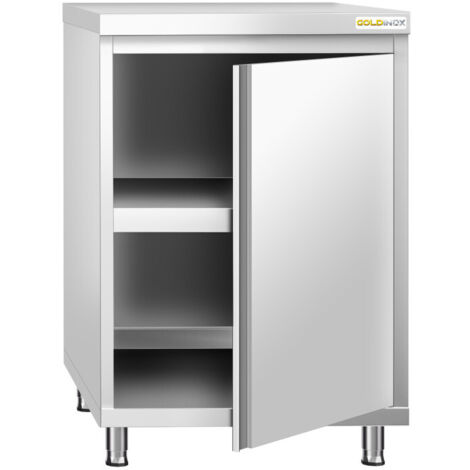 Meuble bas inox 600x600 mm PREMIUM - GOLDINOX (1/4)