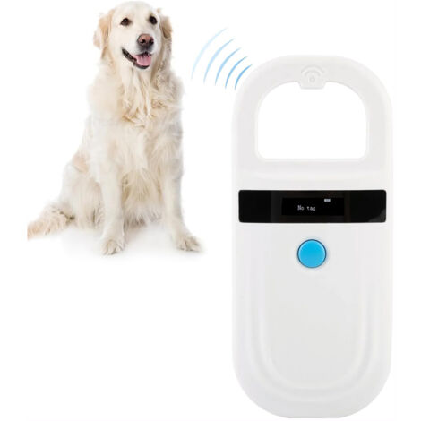 Lecteur de micropuces, lecteur de micropuces RFID EMID rechargeable pour animaux de compagnie, scanner 134.2 kHz 125 kHz 15 chiffres compatible FDXB (ISO11784 / 11785) pour chiens, chats, cochons (1/5)