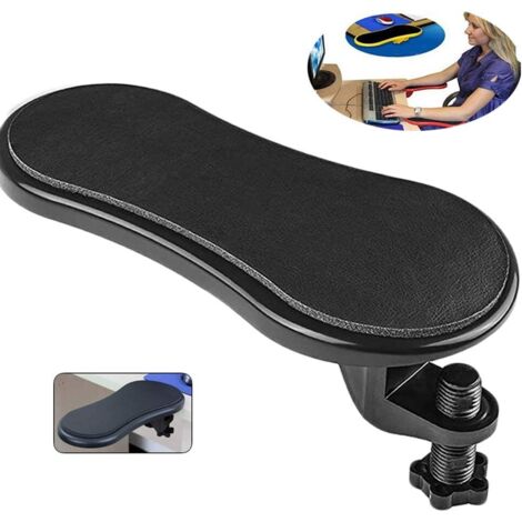 Ce repose-bras portable pour ordinateur, au design ergonomique, allie soutien des poignets et confort des bras. Son extension réglable à 180° permet de détendre efficacement les muscles des épaules. (1/5)