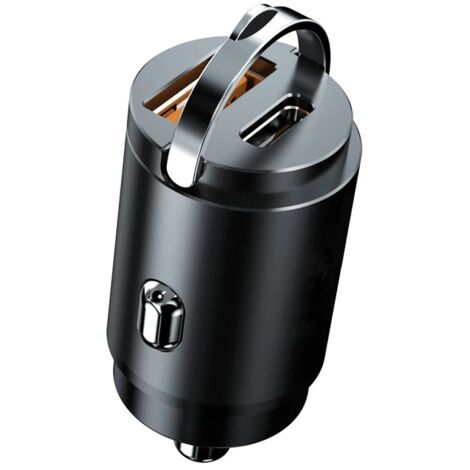 Le chargeur rapide pour voiture est doté d'interfaces USB et USB-C/Type-C, compatibles avec les iPhones, les appareils Samsung et autres prises allume-cigare de voiture. (1/5)