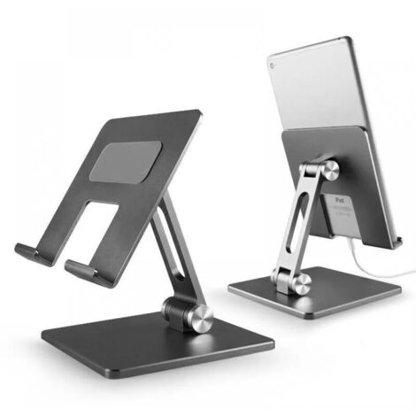 Support universel pour tablettes, compatible avec les tablettes, les iPads, les téléphones portables et une utilisation de bureau. (1/5)