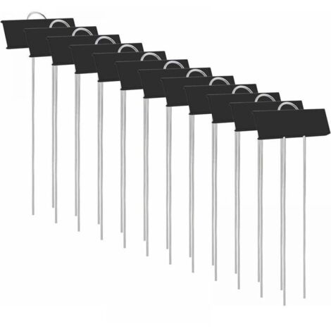 Étiquetage des plantes,Marqueurs Etiquettes Plante de Pépinière , 12 Pcs Etiquette Jardin Métal Durable Antirouille Étiquettes Potager Marqueur pour Fleur Légumes Graine Jardin Pépinière (Noir) (1/5)