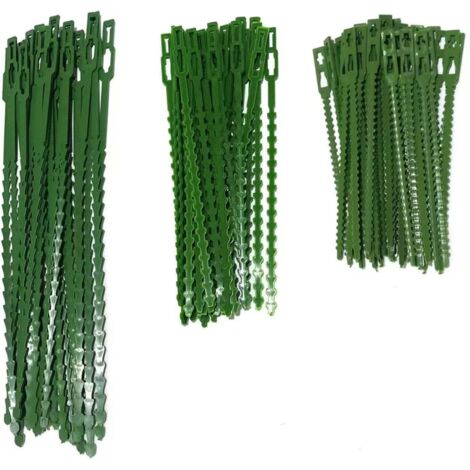 160 Pcs Attache de Plante Liens Réglables de Jardinage, Attache et Soutien pour Plantes, Aider à Soutenir Les Plantes et Arbuste, Attaches De Torsion en Plastique Flexible (3 Tailles) (1/5)