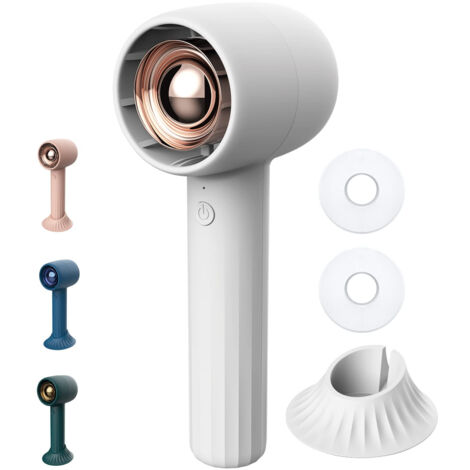 Ventilateur portable rechargeable avec aromathérapie, mini ventilateur portable avec batterie rechargeable de 2000 mAh, 3 vitesses, idéal pour les voyages et l'application de maquillage (1/5)