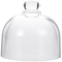 Plateaux à gâteaux, cloche en verre de 30 cm avec poignée, présentoir à gâteaux transparent pour desserts et amuse-gueules. 5 cm x 5 cm x 8. Présentoirs à assiettes assortis à la cloche de 5 cm.