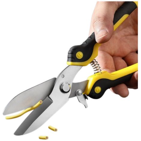 Cisaille à MéTaux Robuste Coupe-MéTaux En Acier Inoxydable Lame Droite Pour TôLerie Et Toiture Usage Professionnel Outil De Coupe Polyvalent (1/5)