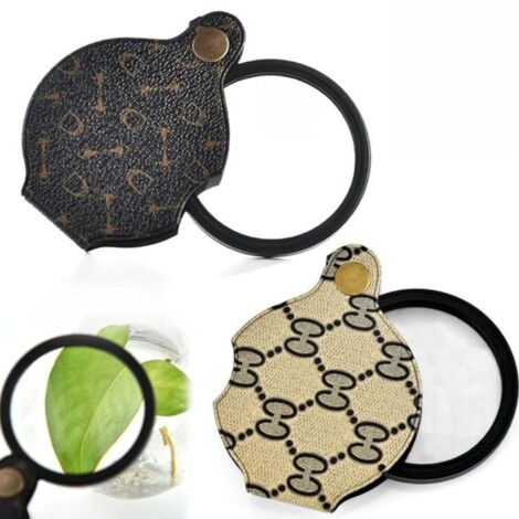 2 Mini Loupes de Poche Pliables , Loupe de Lecture, Petite Loupe, Loupe Grossissante, Loupe pour Bijoux, Réparation de Bijoux, Livres, Journaux, Cartes (1/5)