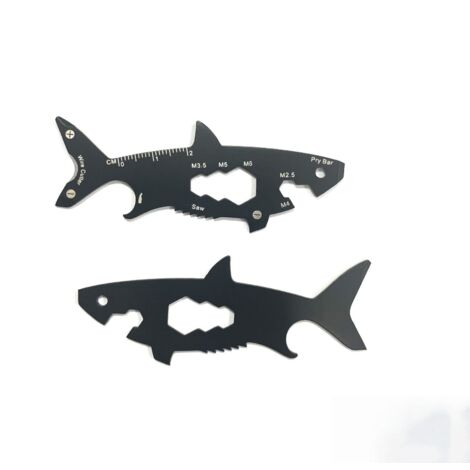 Cadeau Homme, 15 en 1 Outil Multifonction en Acier Inox, Multitool de Poche, Scie, Tournevis, Décapsuleur, Gadget Utile pour Survie, Camping, Randonnée, Réparation (1/5)