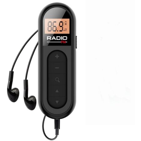 Radio FM Portátil, Radio Numérique de Poche Transistor Recargable avec Excellente Réception, Clip de Ceinture et Auriculaire, Idéale pour Le Jogging et la Marche (1/5)