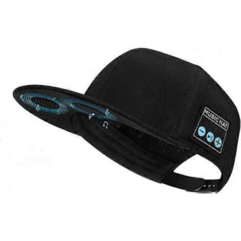 Casquette musicale avec haut-parleur Bluetooth intégré, casquette Bluetooth ajustable avec haut-parleur intelligent sans fil Bluetooth 5.0, casquette de baseball pour sports urbains (1/5)