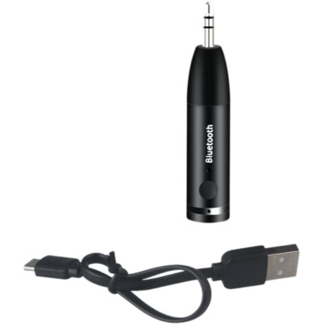 Récepteur Bluetooth 5.0, adaptateur audio sans fil mini avec prise jack 3,5 mm pour voiture/maison, streaming musical, appels mains libres (1/5)