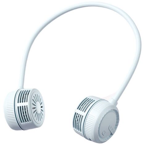 Ventilateur de cou portable à lames dissimulées avec 3 vitesses, batterie rechargeable de 1000 mAh, alimenté par USB, ventilateur de refroidissement personnel mains libres pour homme et femme (1/5)